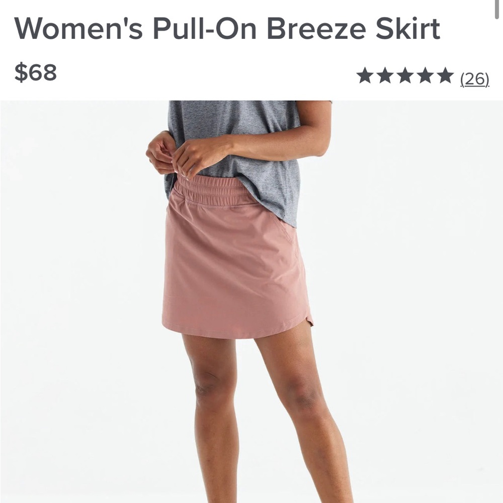NWT Free Fly Apparel Women’s Pull-on Breeze Skirt